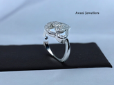 Silver Ladies Fancy Ring