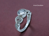 Silver Ladies Fancy Ring