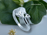 Silver Ladies Plain Ring