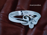 Silver Ladies Plain Ring
