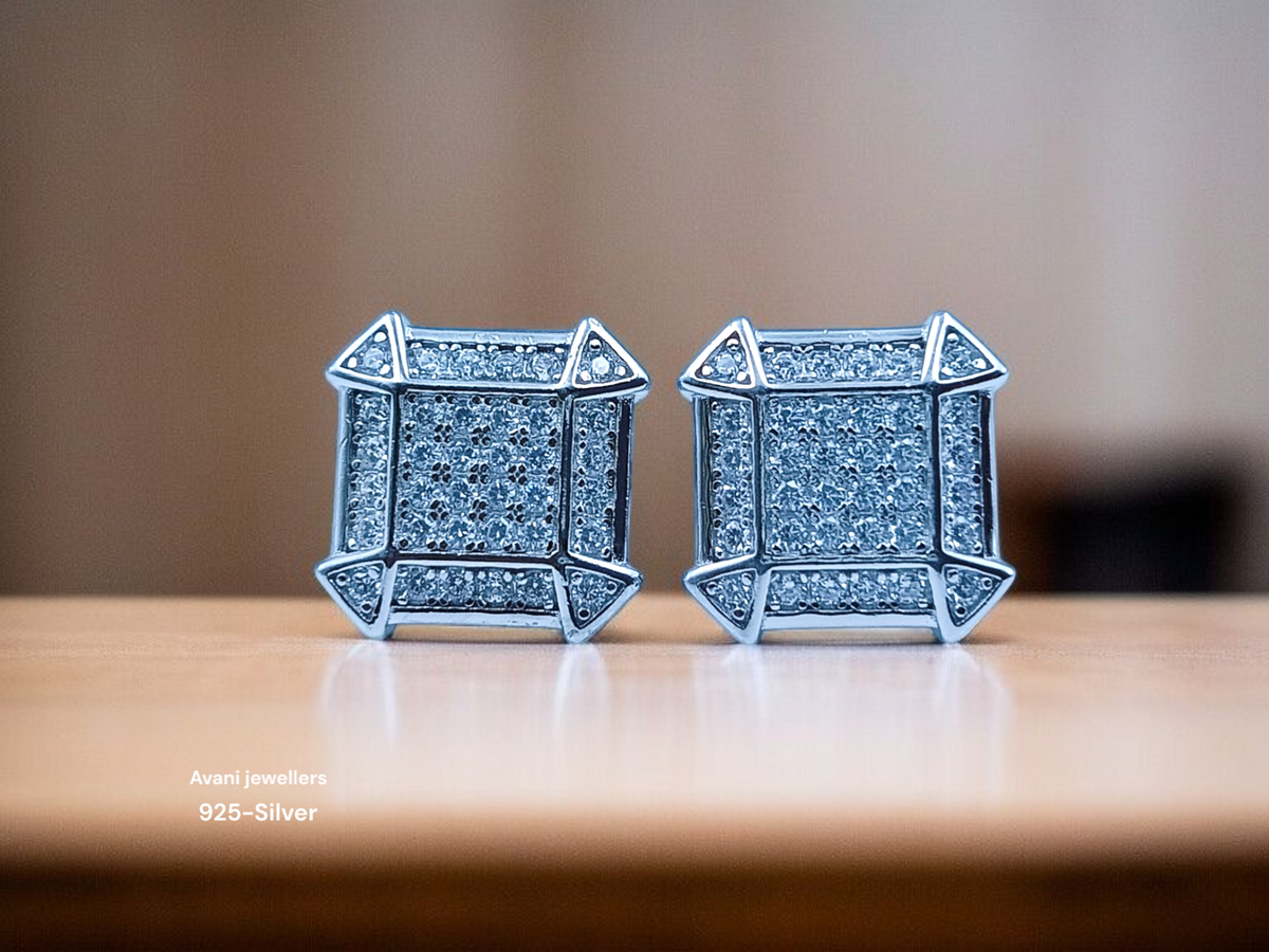 Silver Fancy Studs