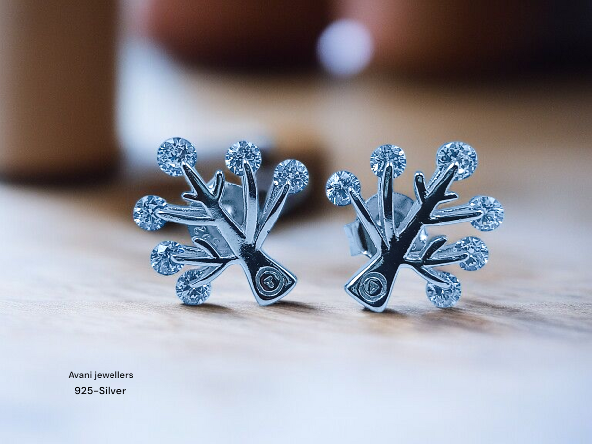 Silver Fancy Studs