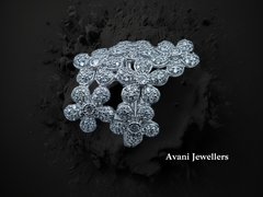 Silver Ladies Cocktail Ring