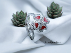 Silver Ladies Cocktail Ring