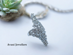 Silver Ladies Cocktail Ring