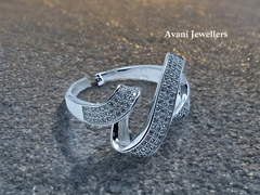 Silver Ladies Cocktail Ring