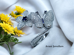 Silver Ladies Cocktail Ring