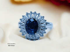 Silver Ladies Cocktail Ring