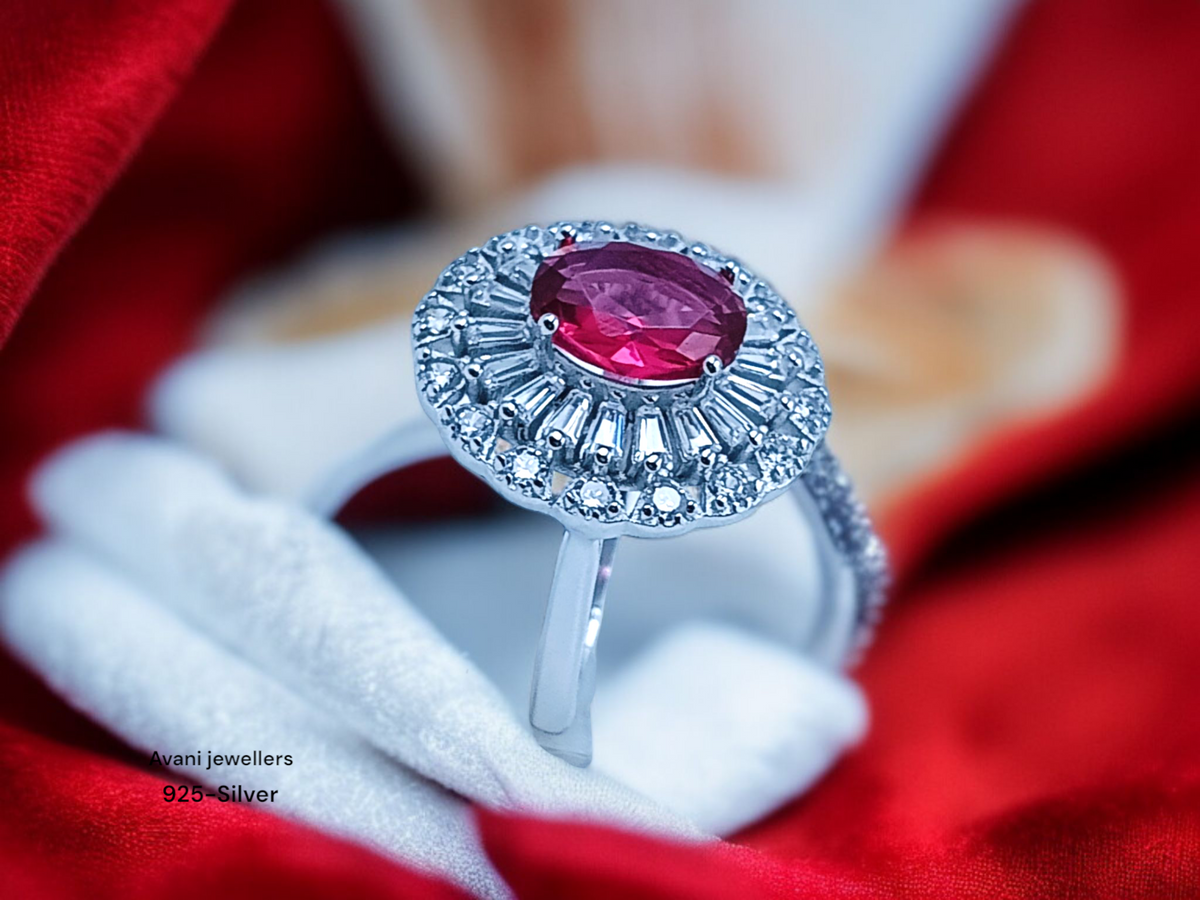 Silver Ladies Cocktail Ring