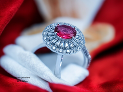 Silver Ladies Cocktail Ring