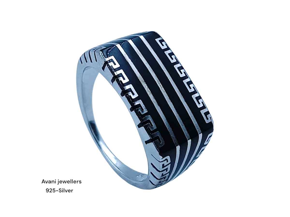 Silver Gents Plain Ring