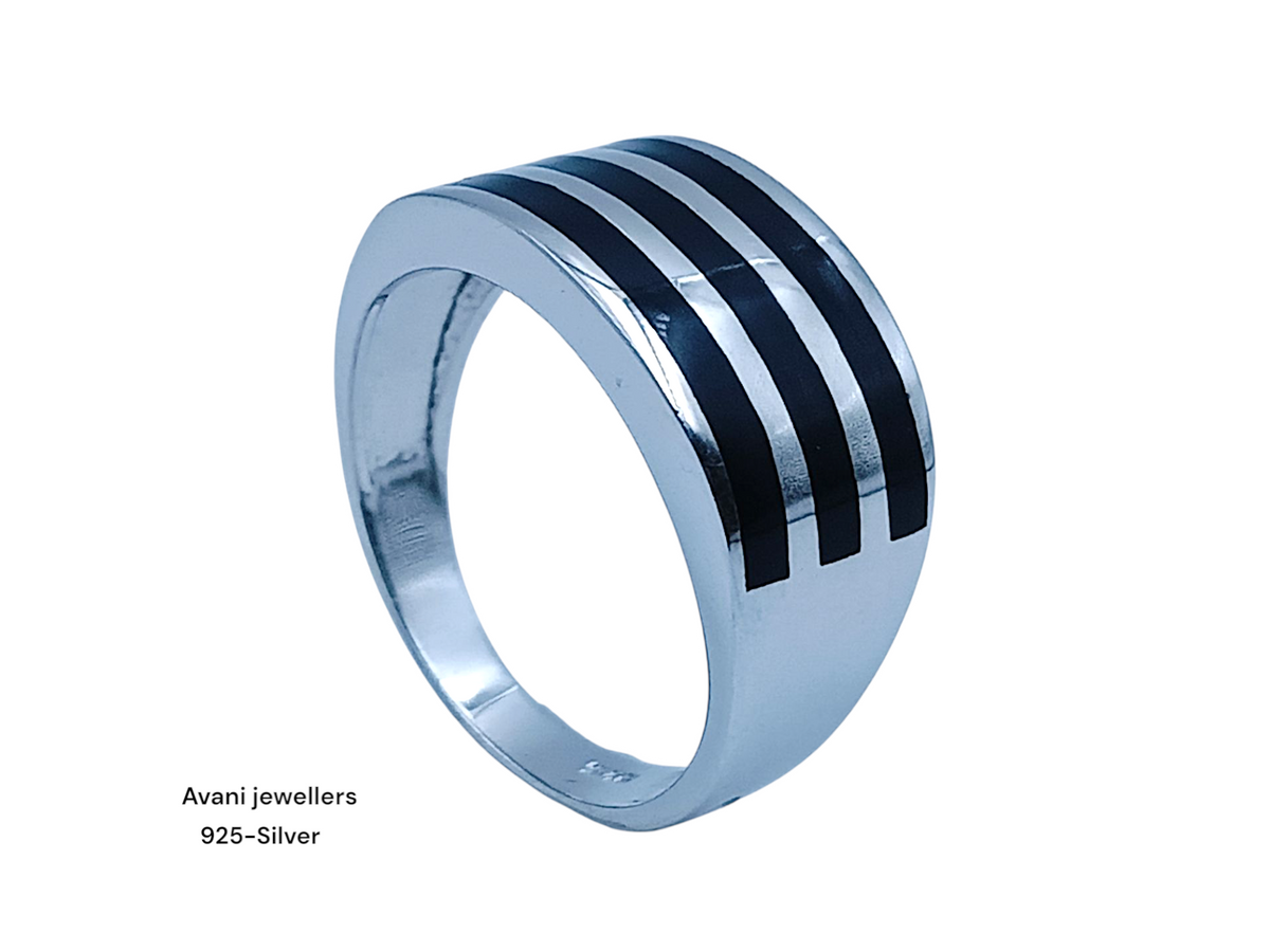 Silver Gents Plain Ring