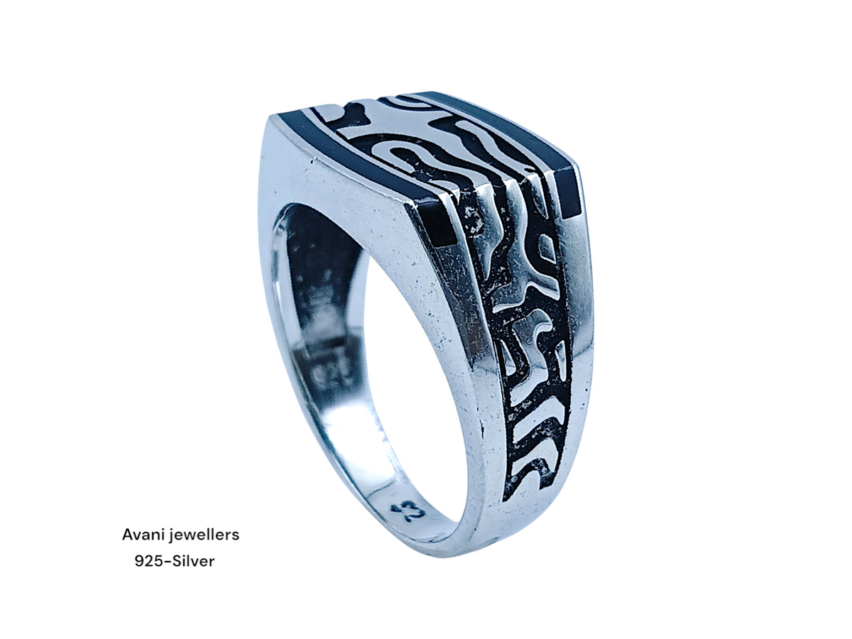 Silver Gents Plain Ring