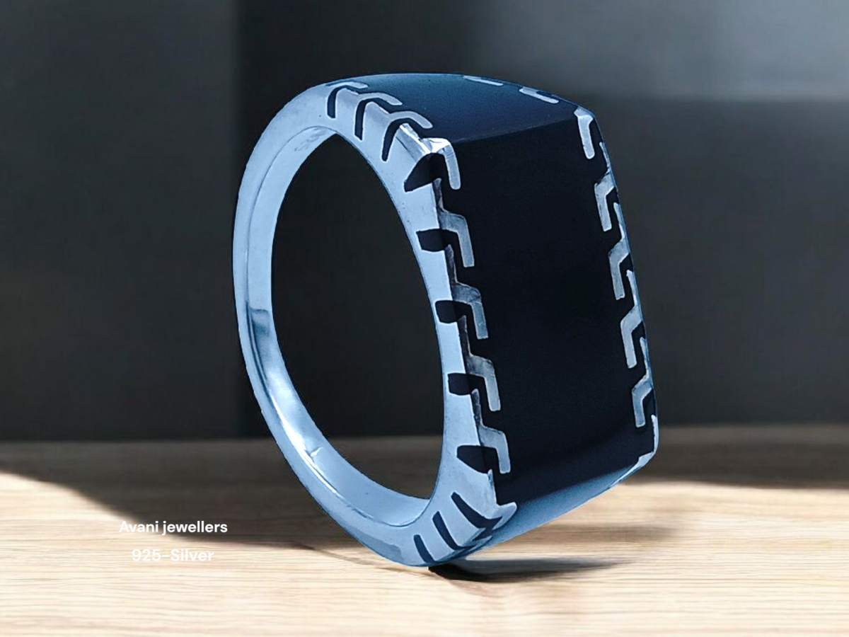 Silver Gents Plain Ring