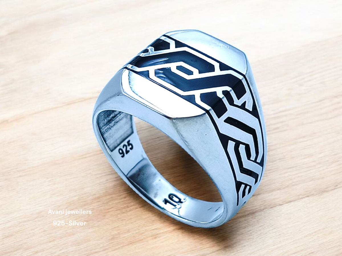 Silver Gents Plain Ring