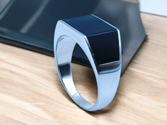 Silver Gents Plain Ring