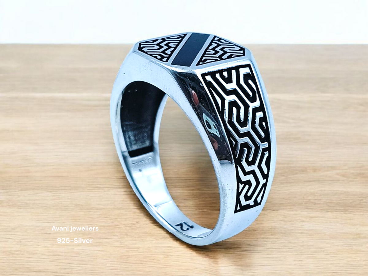 Silver Gents Plain Ring