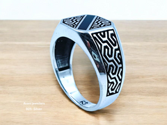 Silver Gents Plain Ring