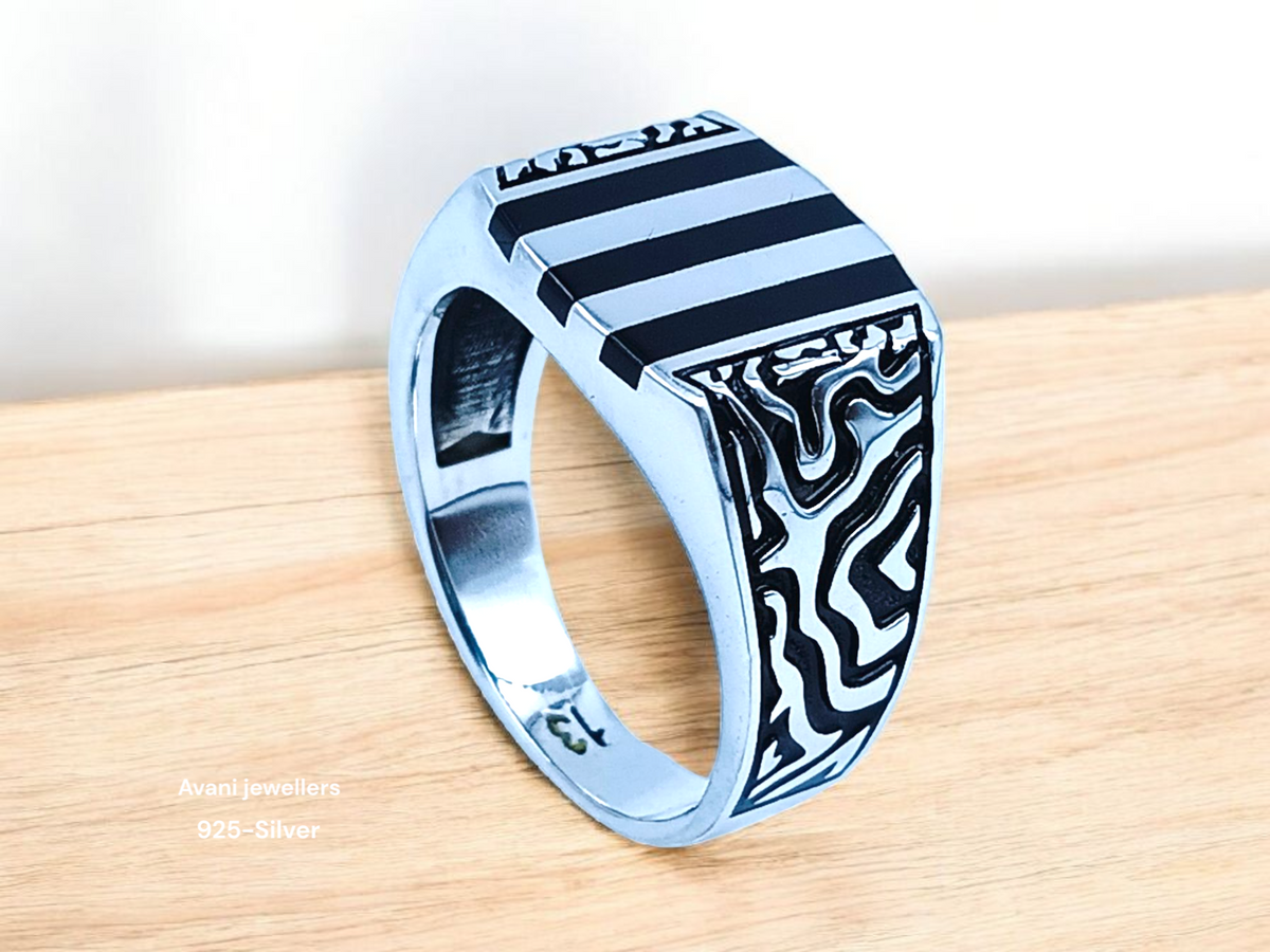 Silver Gents Plain Ring