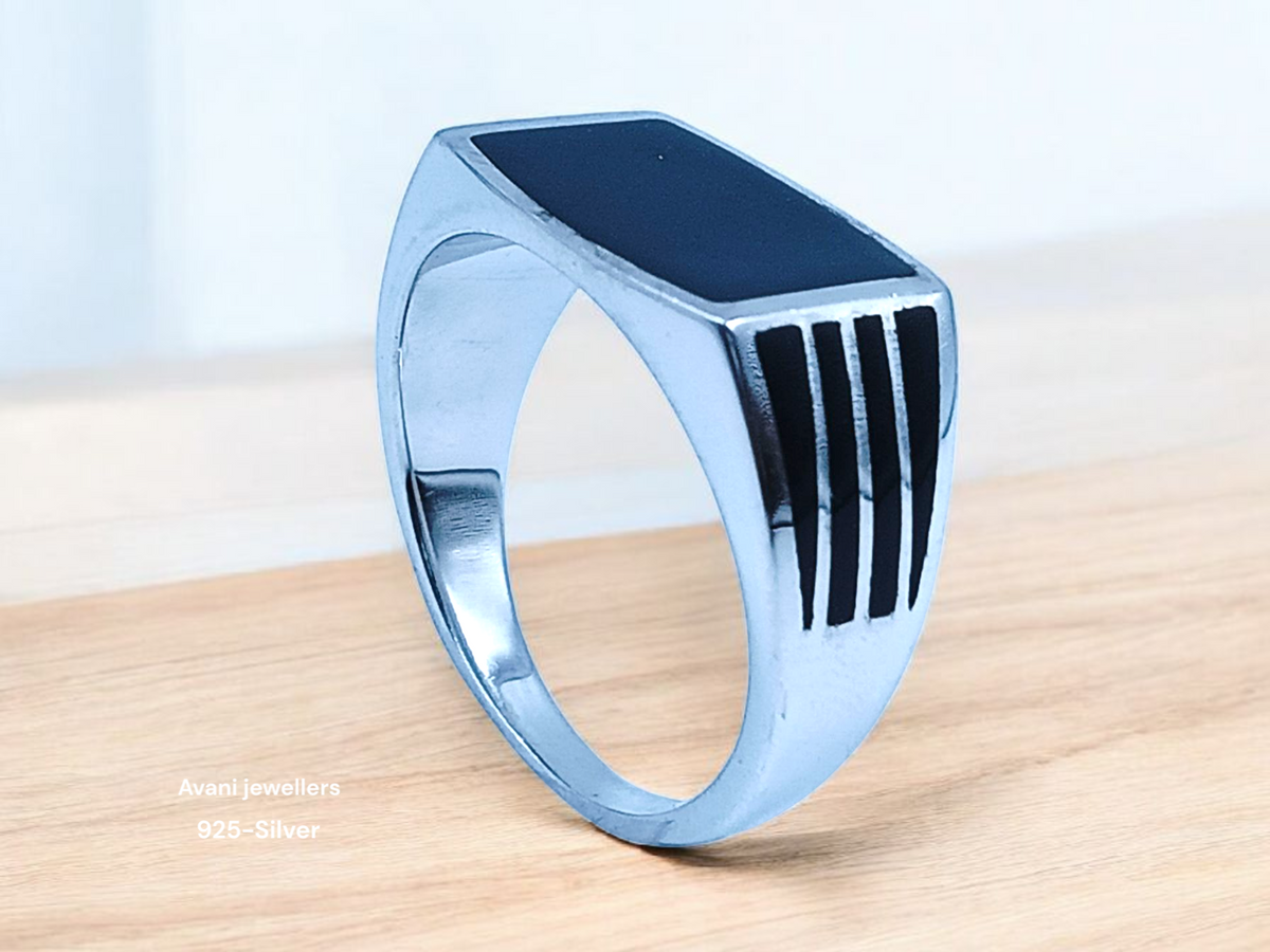 Silver Gents Plain Ring