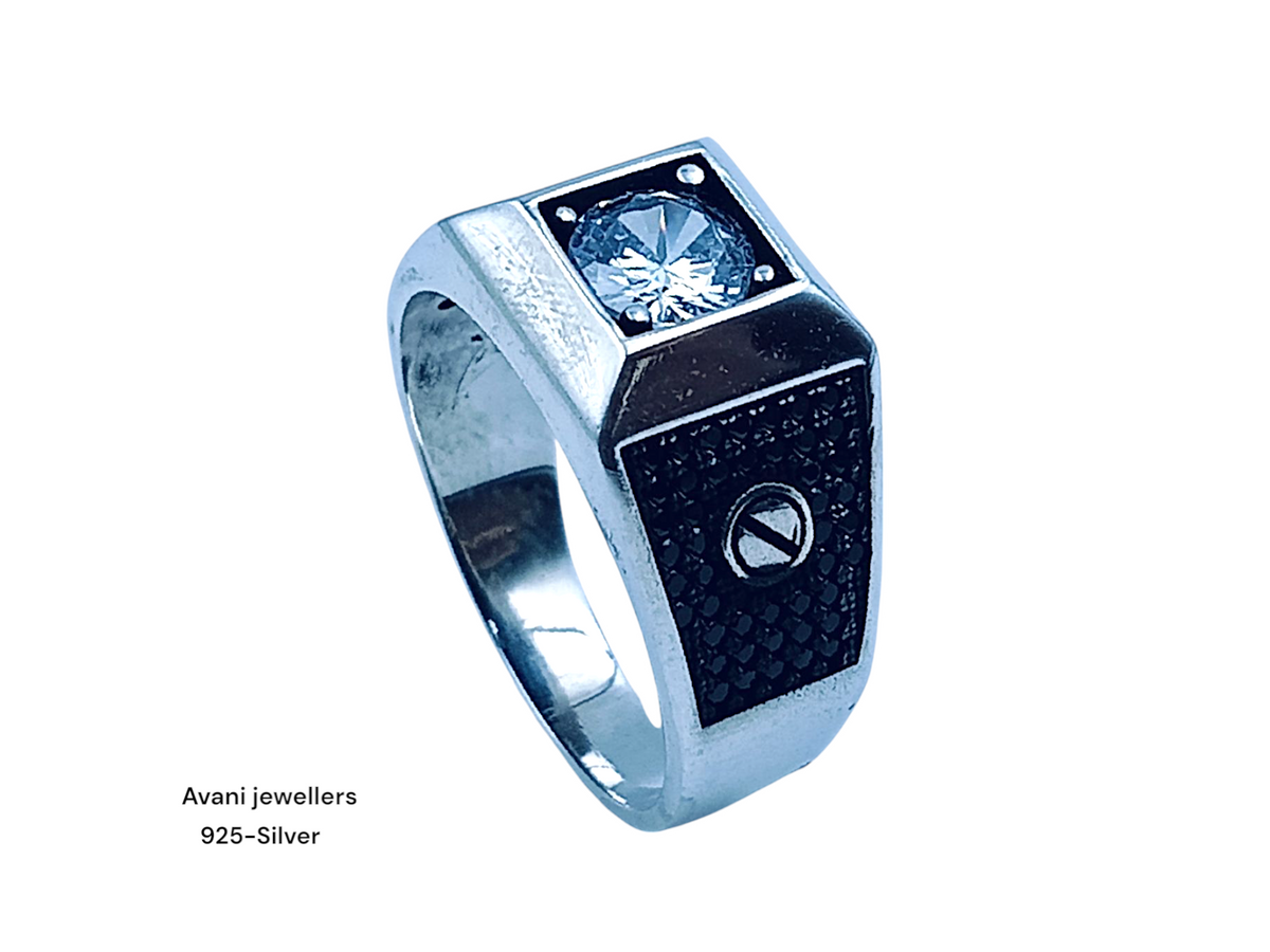 Silver Gents Fancy Rings