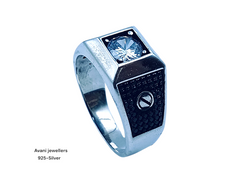 Silver Gents Fancy Rings