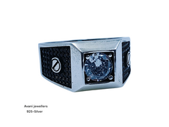 Silver Gents Fancy Rings