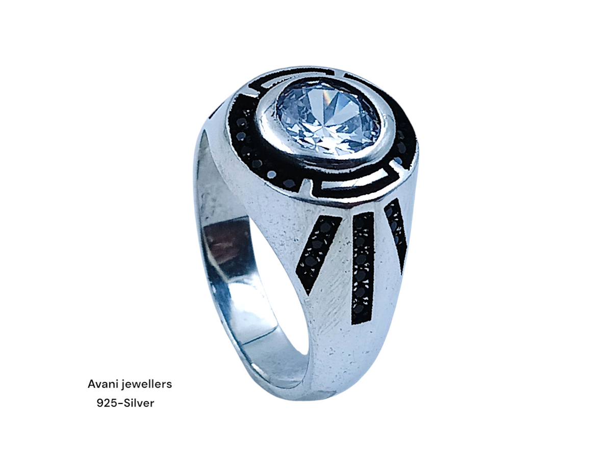 Silver Gents Fancy Rings