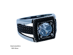 Silver Gents Fancy Rings