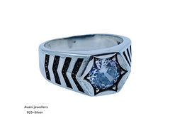 Silver Gents Fancy Rings