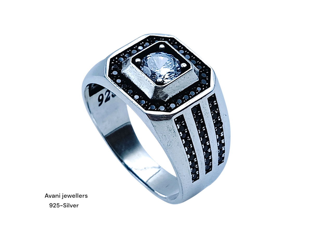 Silver Gents Fancy Rings