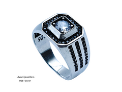 Silver Gents Fancy Rings