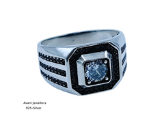 Silver Gents Fancy Rings