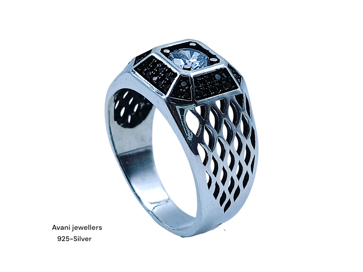 Silver Gents Fancy Rings