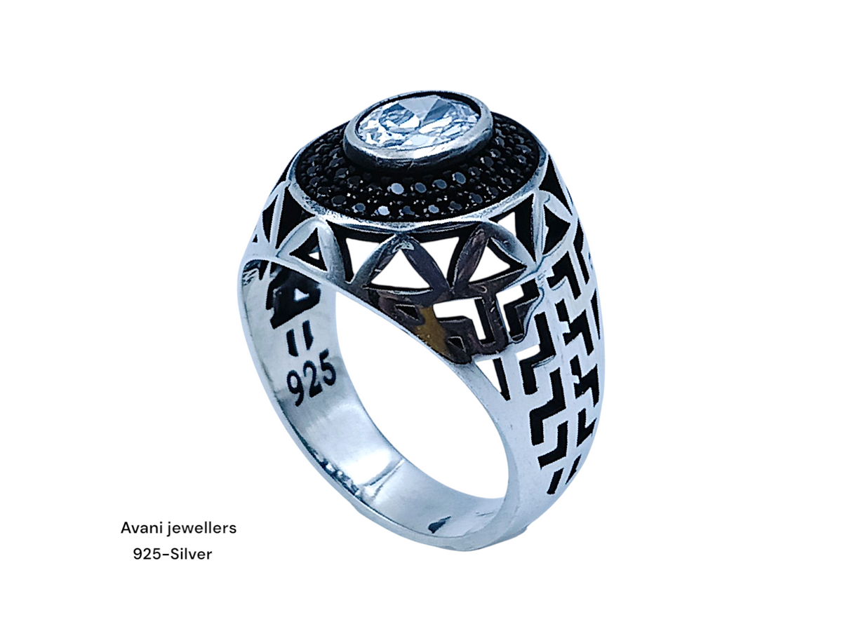 Silver Gents Fancy Rings