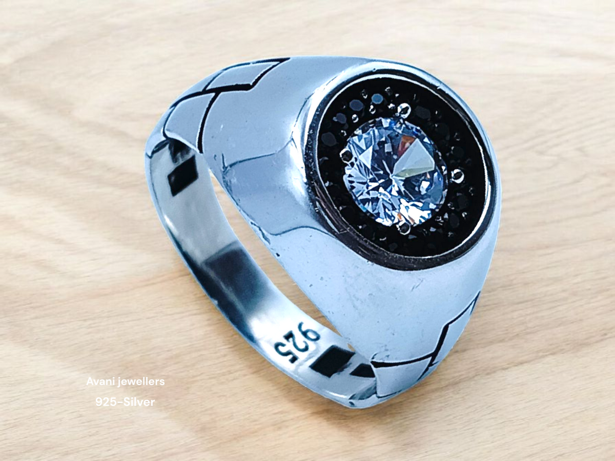 Silver Gents Fancy Rings