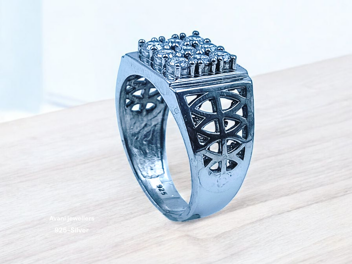 Silver Gents Fancy Rings