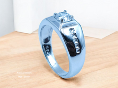 Silver Gents Fancy Rings