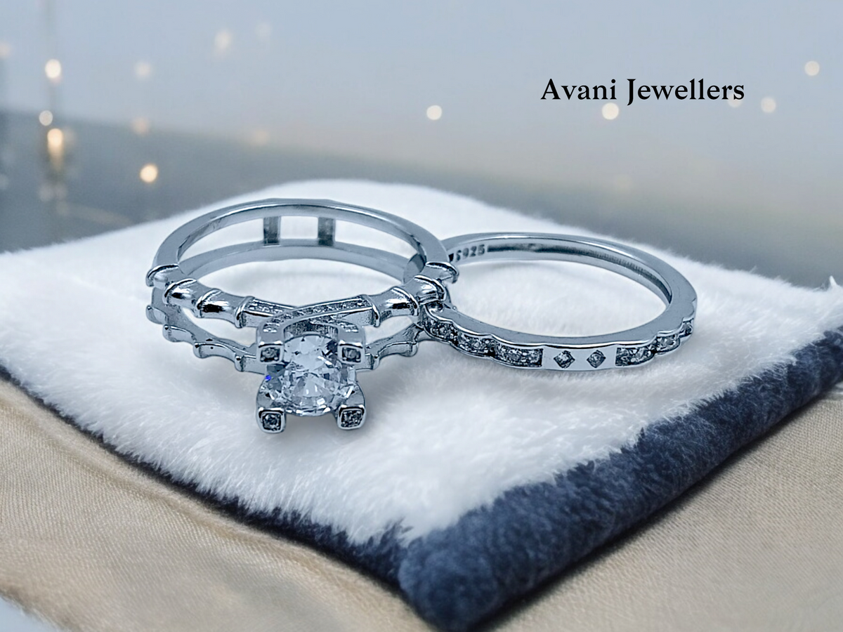 Silver Ladies Fancy Ring