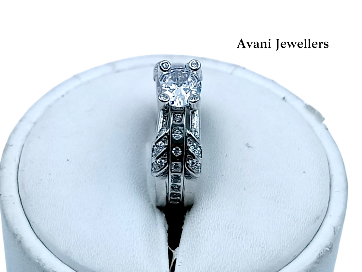 Silver Ladies Fancy Ring