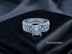 Silver Ladies Fancy Ring