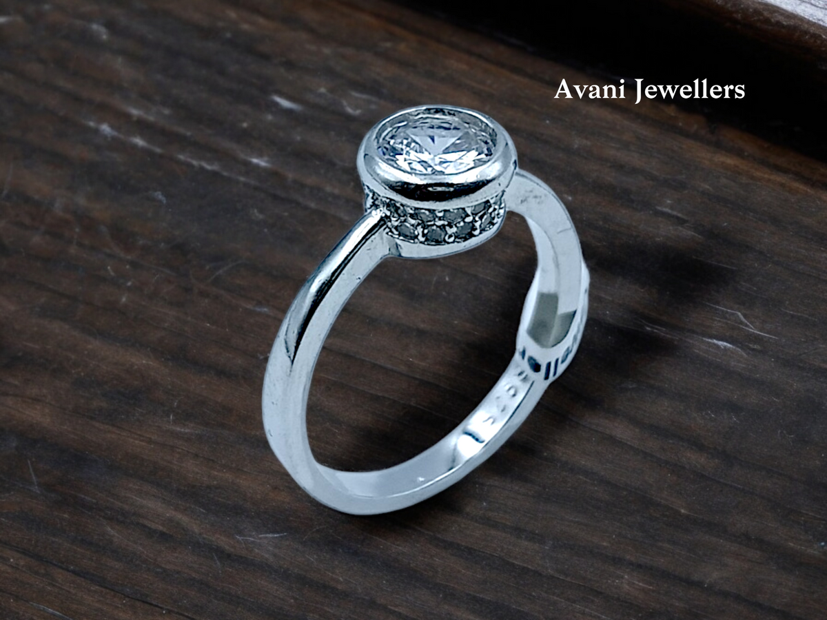 Silver Ladies Fancy Ring