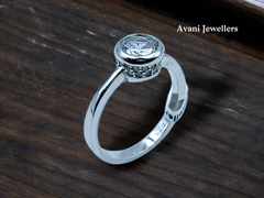 Silver Ladies Fancy Ring