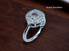 Silver Ladies Fancy Ring
