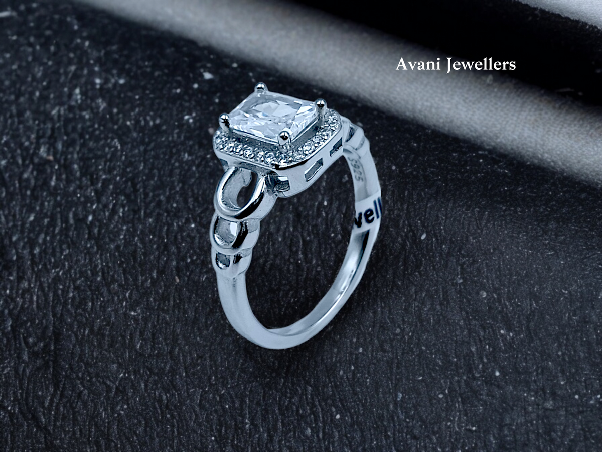 Silver Ladies Fancy Ring