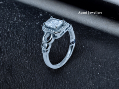 Silver Ladies Fancy Ring