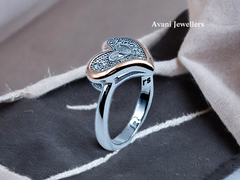 Silver Ladies Fancy Ring