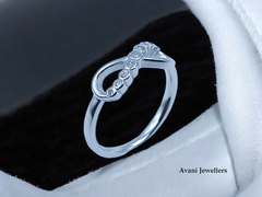 Silver Ladies Fancy Ring