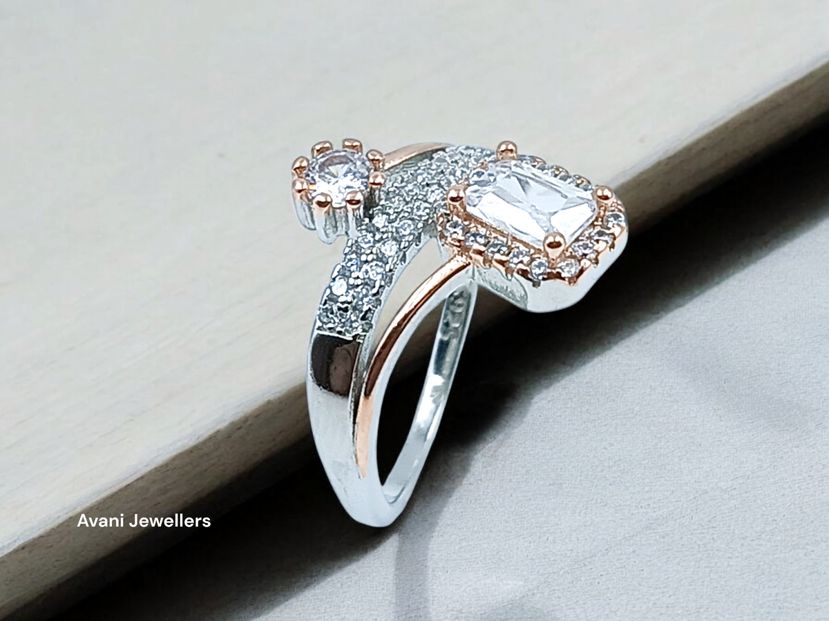 Silver Ladies Fancy Ring