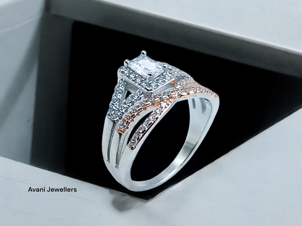 Silver Ladies Fancy Ring